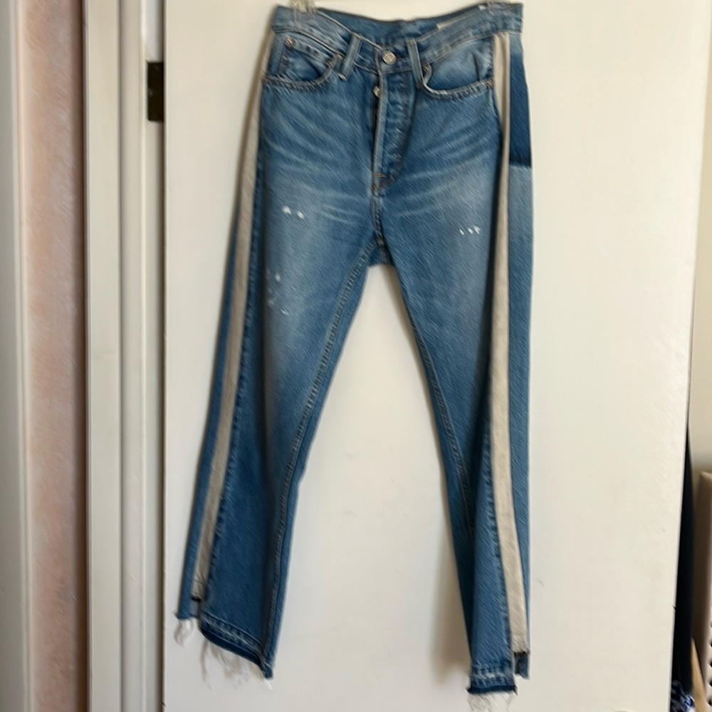 No end crop denim Jean